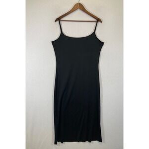 Newport News Black Midi Slip Dress